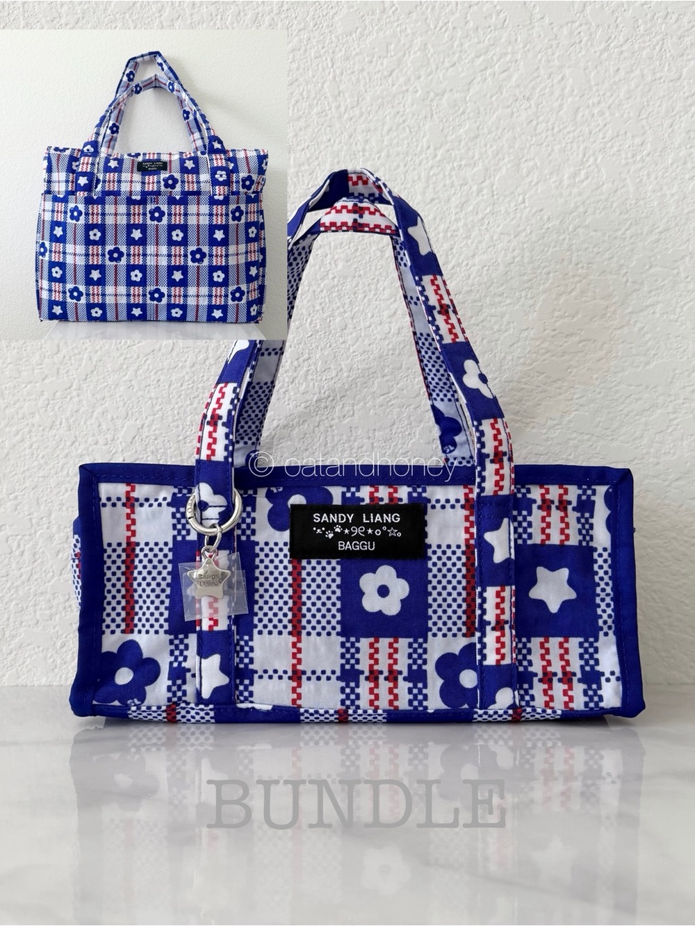 BAGGU x Sandy Liang Cloud Carry-On + Mini Nylon Market Bag Bundle
